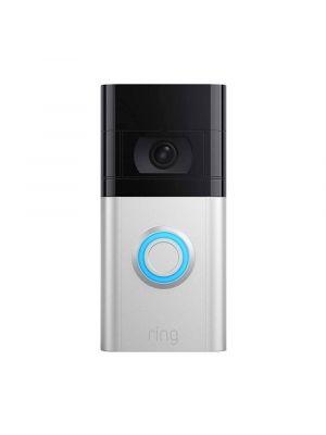 Ring Doorbell 4 Kit, 1080p HD, Satin Nicke