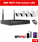 WiFi 4 Channel 5.0MP Wireless IP Surveillance Kit