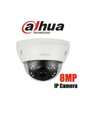 Dahua 8MP(4K) IP Starlight Dome Fixed 2.8mm lens, SD Card, WDR,IR 30m,IP67,IK10  (S)