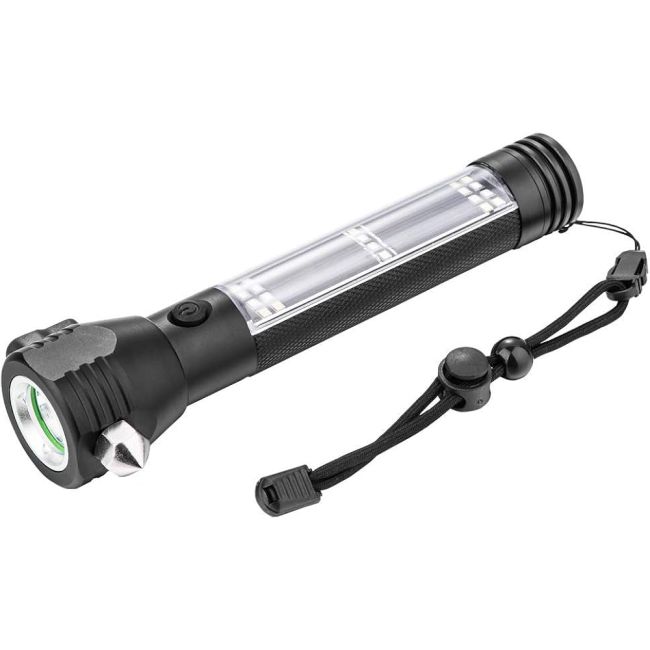 9-in-1 Multi-Function LED Solar Rechargeable Life Saver Flashlight