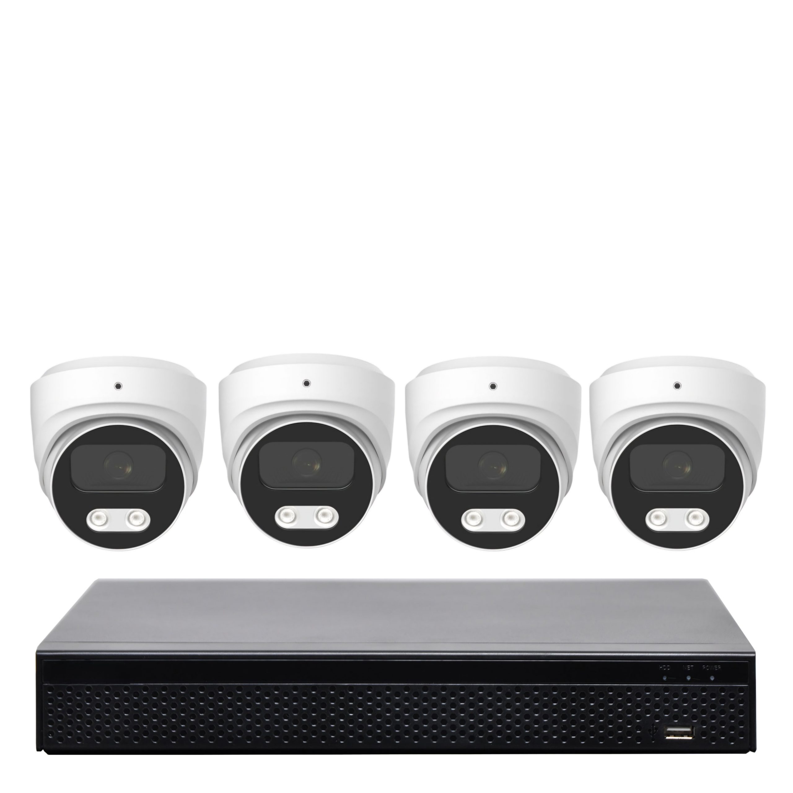 Pro 4K IP AI Security 4 Camera System Kit