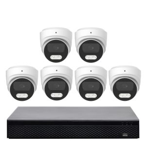 Pro 4K IP AI Security 6 Camera System Kit